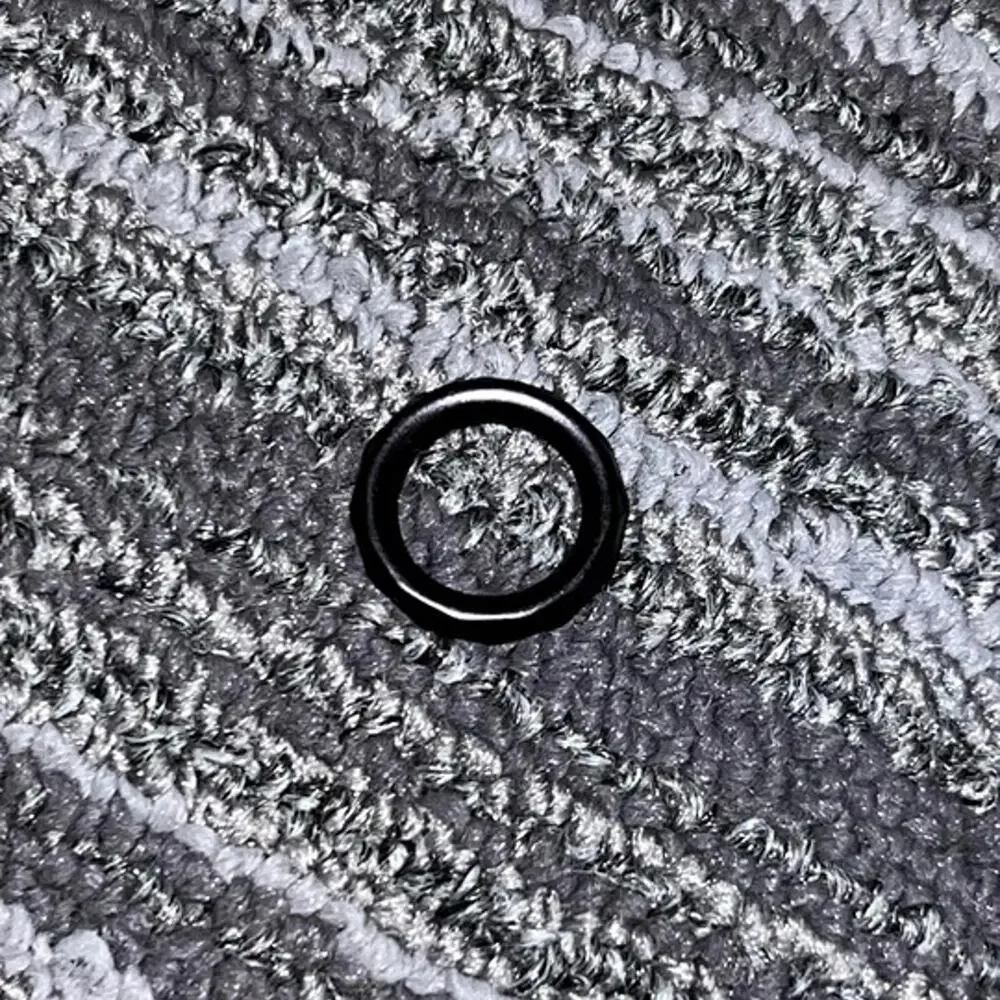 Black metallic plastic circles for jewelry, crafting and art projects